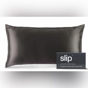 Slip Pure Silk Charcoal Zippered Pillowcase - King